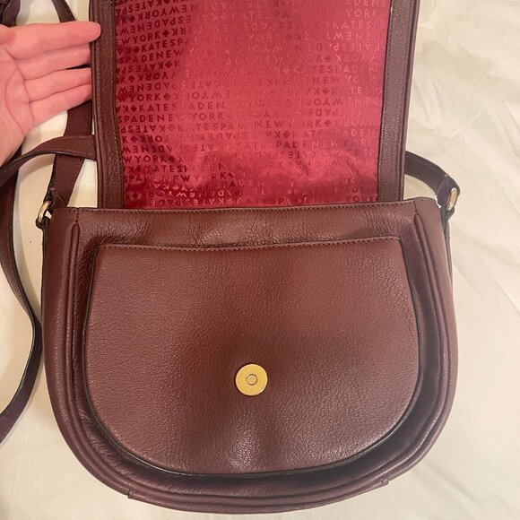 Kate Spade Suede and Leather Top Flap Bag - Picture 4 of 6